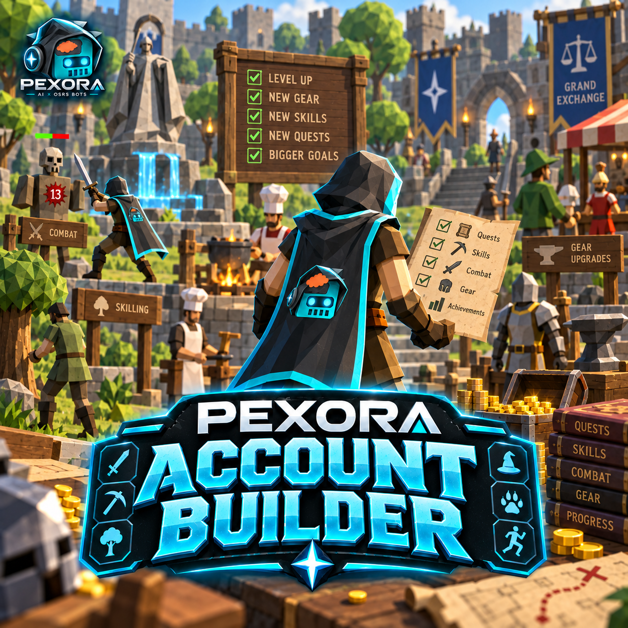 PEXORA Account Builder script artwork