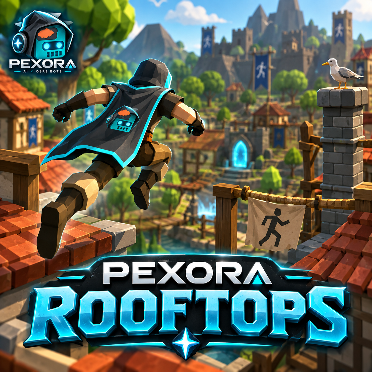 PEXORA Rooftops script artwork